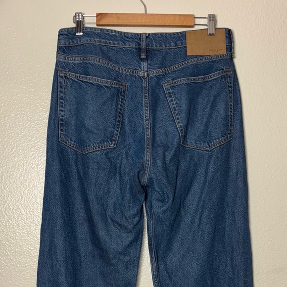 Rag & Bone Logan Low Rise Wide Leg Jean button fly blue jeans in Lily Women's 29 - Picture 11 of 16